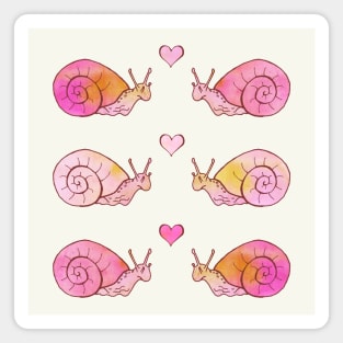 Snails in Love Magnet